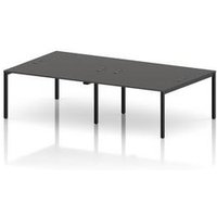 Impulse 4 Person Bench Desk in Carbon Grey