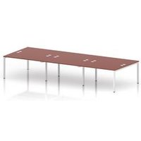 Bench B2B 6 Person 1400 Frame Bench Desk Brick Red
