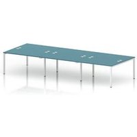 Bench B2B 6 Person 1400 Frame Bench Desk Dark Teal