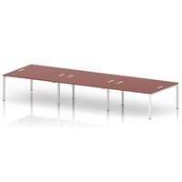 Bench B2B 6 Person 1600 Frame Bench Desk Brick Red