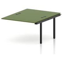 Impulse Bench B2B Extension Kit Desk - Black Frame, Moss Green Top