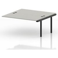 Impulse 1600mm Office Bench Desk Extension Kit in Dove Grey