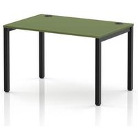 Impulse Single Row Office Bench Desk in Moss Green