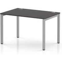 Impulse Bench Single Row 1200 Silver Frame Office Bench Desk Carbon