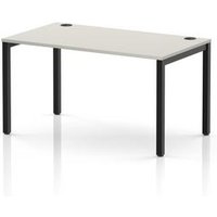 Impulse Bench Single Row Office Desk in Dove Grey