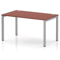 Impulse Single Row Office Bench Desk in Brick Red