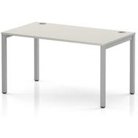 Impulse Single Row Bench Desk 1400mm Dove Grey