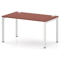 Bench Single Row 1400 Frame Office Bench Desk Brick Red