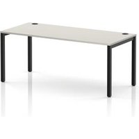 Impulse Single Row Bench Desk in Dove Grey
