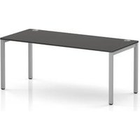 Impulse Single Row Bench Desk in Carbon Grey