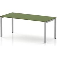 Impulse Single Row Bench Desk in Moss Green