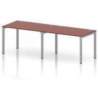 Impulse Bench Desk for 2 People in Brick Red