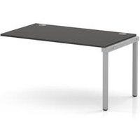 Impulse Bench One Row Ext Kit 1400 Silver Frame Bench Desk Carbon Grey