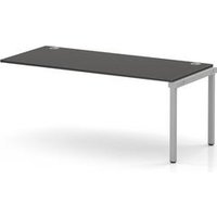 Impulse Bench One Row Ext Kit 1800 Silver Frame Bench Desk Carbon Grey