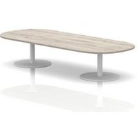 Italia 2400mm Grey Oak Effect Boardroom Coffee Table