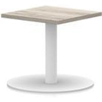 Italia Grey Oak Top Coffee Table with White Legs