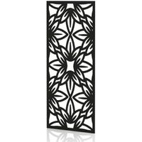 SCH! Acoustic Wall Panel - Flower Design - Raven Black