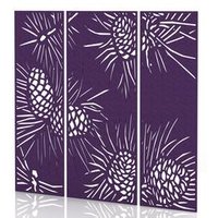 Sch Acoustic Wall Panel - Pine 3 panels - Plum Purple SCH00103