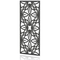 SCH! Acoustic Hanging Wall Panel - Graphite Charcoal Flower Design