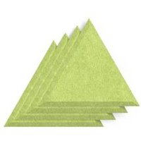 SCH! Acoustic Wall Tiles Set of 4 - Lime Green Triangles
