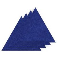Sch Acoustic Wall Tile - Set of 4 - Bevelled Edge - Triangle - Cobalt