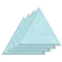SCH! Acoustic Wall Tiles Set of 4 - Sky Blue Triangles