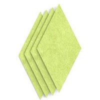 SCH! Acoustic Wall Tiles - Diamond Pattern - Lime Green