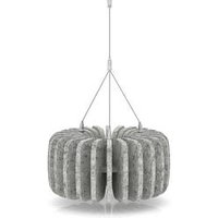 Sch! Acoustic Ceiling Baffles Shade Type A - WxH 335x150mm Light Grey