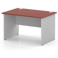 Impulse 1200 x 800mm Office Desk with Brick Red Top