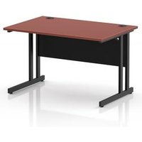 Impulse 1200 x 800mm Office Desk with Brick Red Top