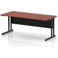 Impulse 1800mm Office Desk with Brick Red Top