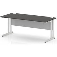1800 x 800 Office Desk Carbon Grey Top Cantilever Leg