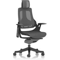 Zure Noir Black Shell Black Base Charcoal Mesh with Headrest EX000278