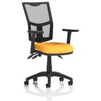 + III Lever Operator Chair Mesh Back Adjustable Arms