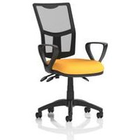 + III Lever Operator Chair Mesh Back Loop Arms Seat