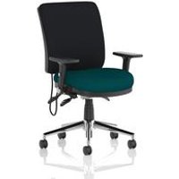 Chiro Medium Back Chair Adjustable Folding Arms Seat Maringa Teal