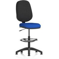 Eclipse I Lever Draughtsman Operator Chair in Blue