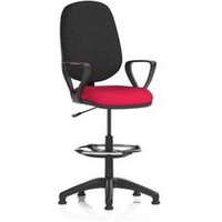 I Lever Operator Chair Draughtsman Kit Loop Arms Seat Cherry