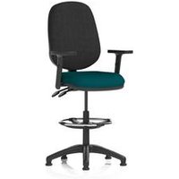 + II Lever Draughtsman Operator Chair Adjustable Arms