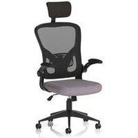 Ace Executive Mesh Chair With Folding Arms Bespoke Colour Seat Rivet