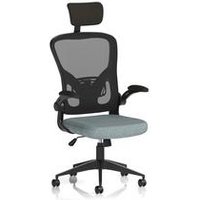 Ace Executive Mesh Chair With Folding Arms Bespoke Colour Seat Rivet