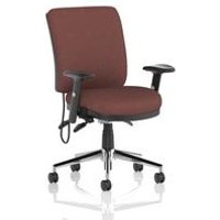 Chiro Medium Back With Height Adjustable Arms Bespoke Colour Back and