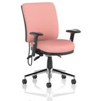 Chiro Medium Back With Height Adjustable Arms Bespoke Colour Back and