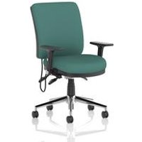 Chiro Medium Back Chair Adjustable Folding Arms Back Seat Quest Kelp