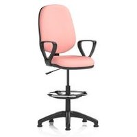 Eclipse+ I Lever Operator Chair Draughtsman Kit Loop Arms Quest Shrimp