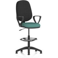 I Lever Operator Chair Draughtsman Kit Loop Arms Seat Kelp