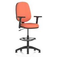 I Lever Draughtsman Operator Chair Adjustable Arms Quest Crab