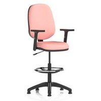 I Lever Draughtsman Operator Chair Adjustable Arms Shrimp
