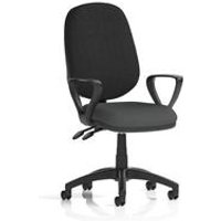 Eclipse + II Lever Operator Chair With Loop Arms Seat Quest Mussel
