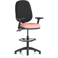 Eclipse+ II Lever Draughtsman Operator Chair Adj Folding Arms Shrimp